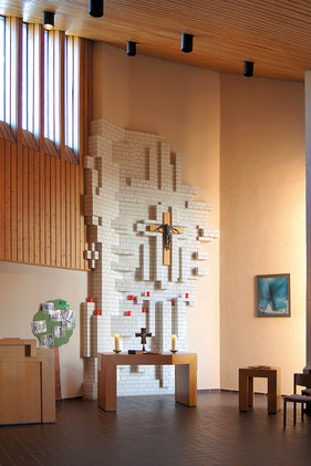 Der Altar der St.-Martin-Kapelle in Escheburg 