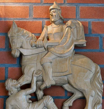 Martins-Relief in der St.-Martin-Kapelle in Escheburg 